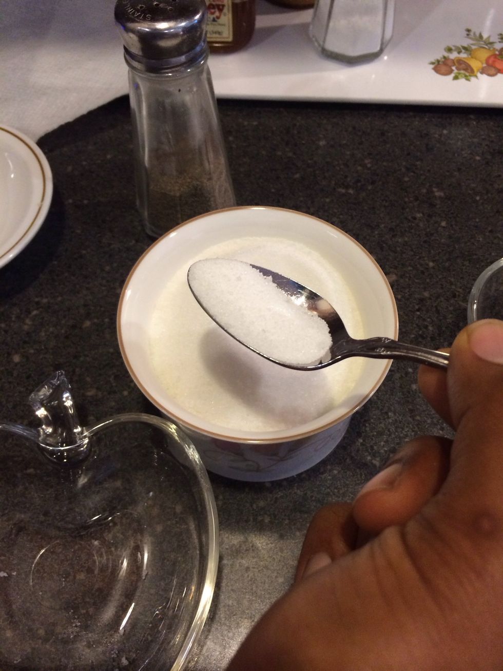 Add a 2/3 teaspoon of sugar