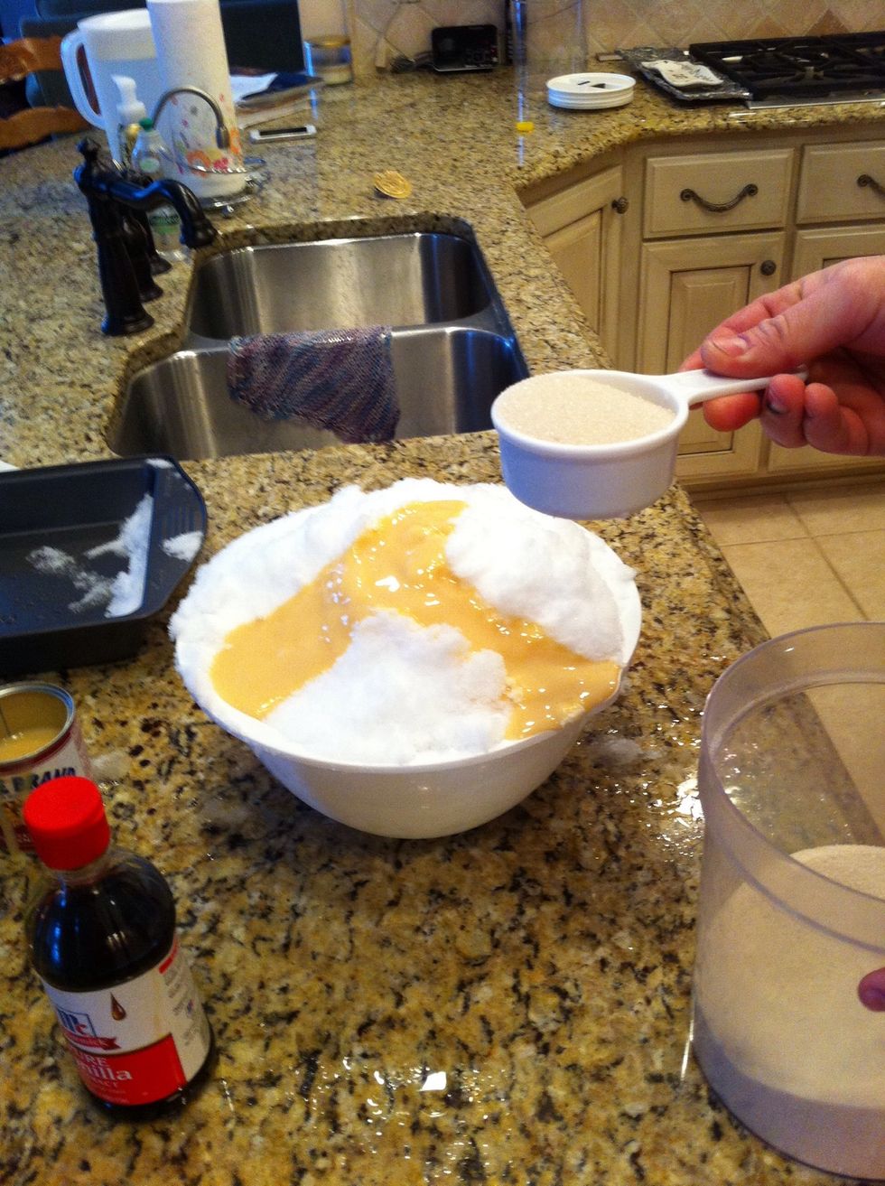 Add a 3/4 cup of sugar.