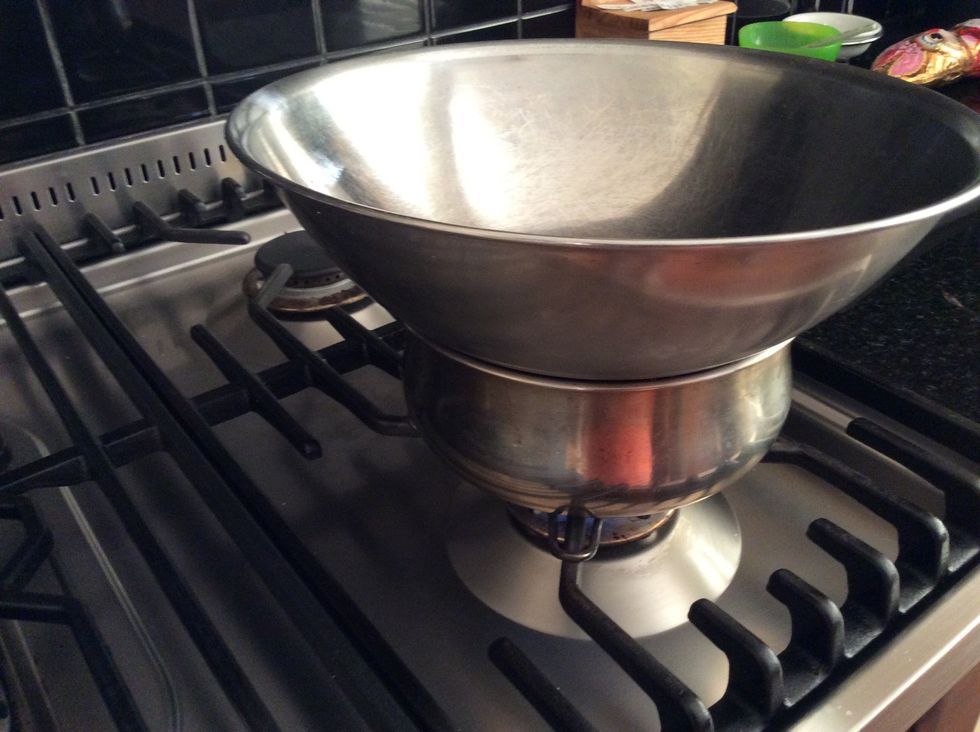 Add a aluminium bowl over the top