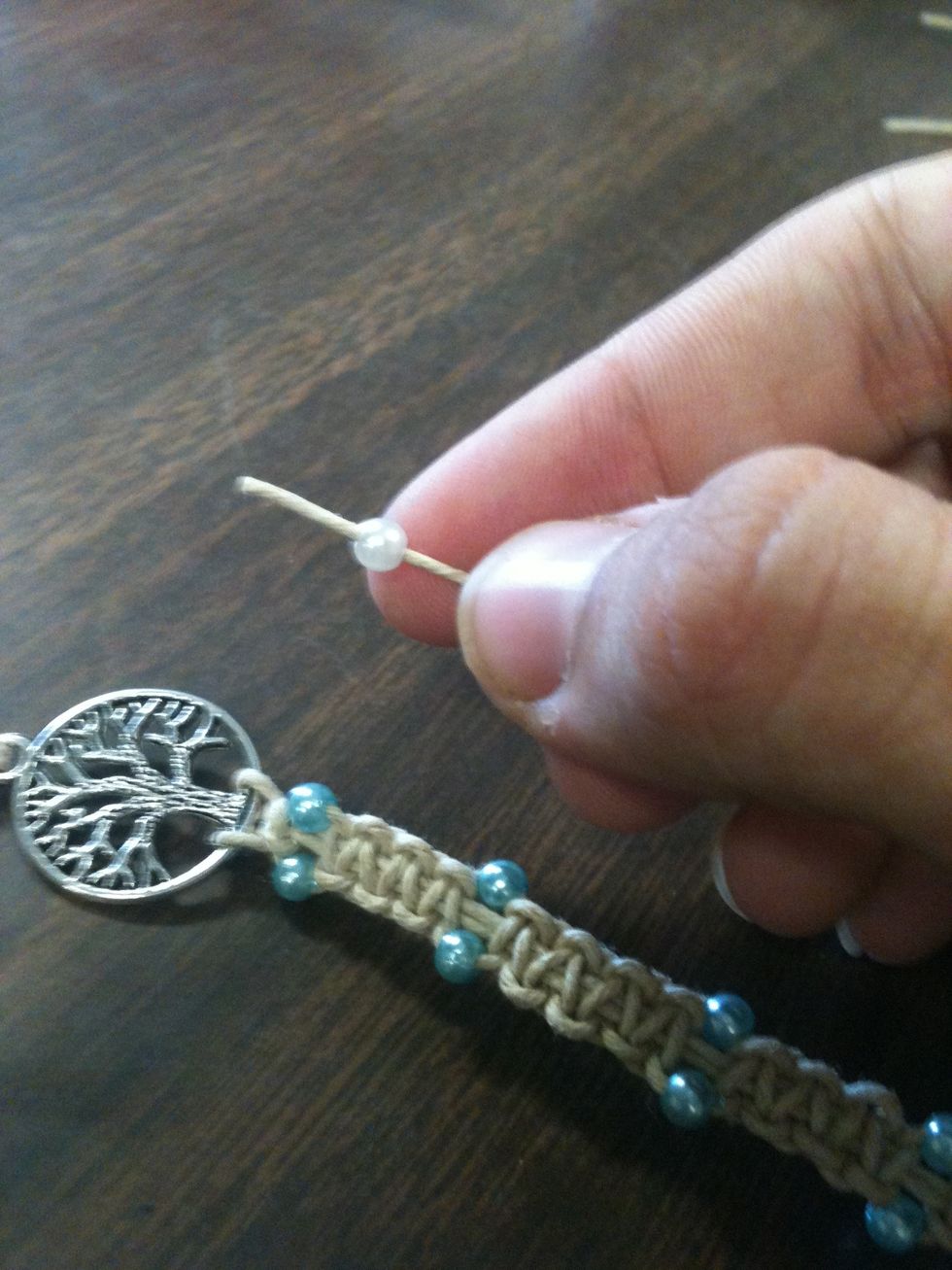 Add a bead to the ends