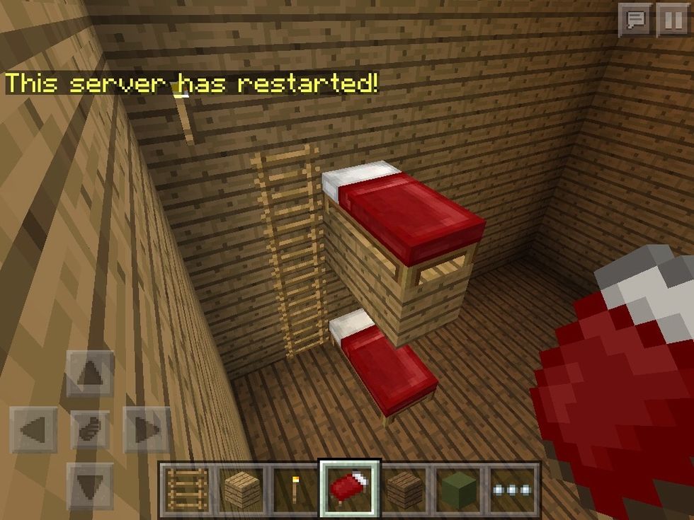 Add a bed on the bed place you just made
