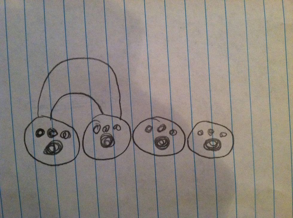 Add a bigger semi-circle over the smaller one