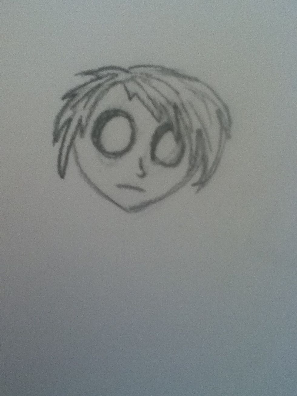 Add a bit more detail to the hair but don't go too far into detail