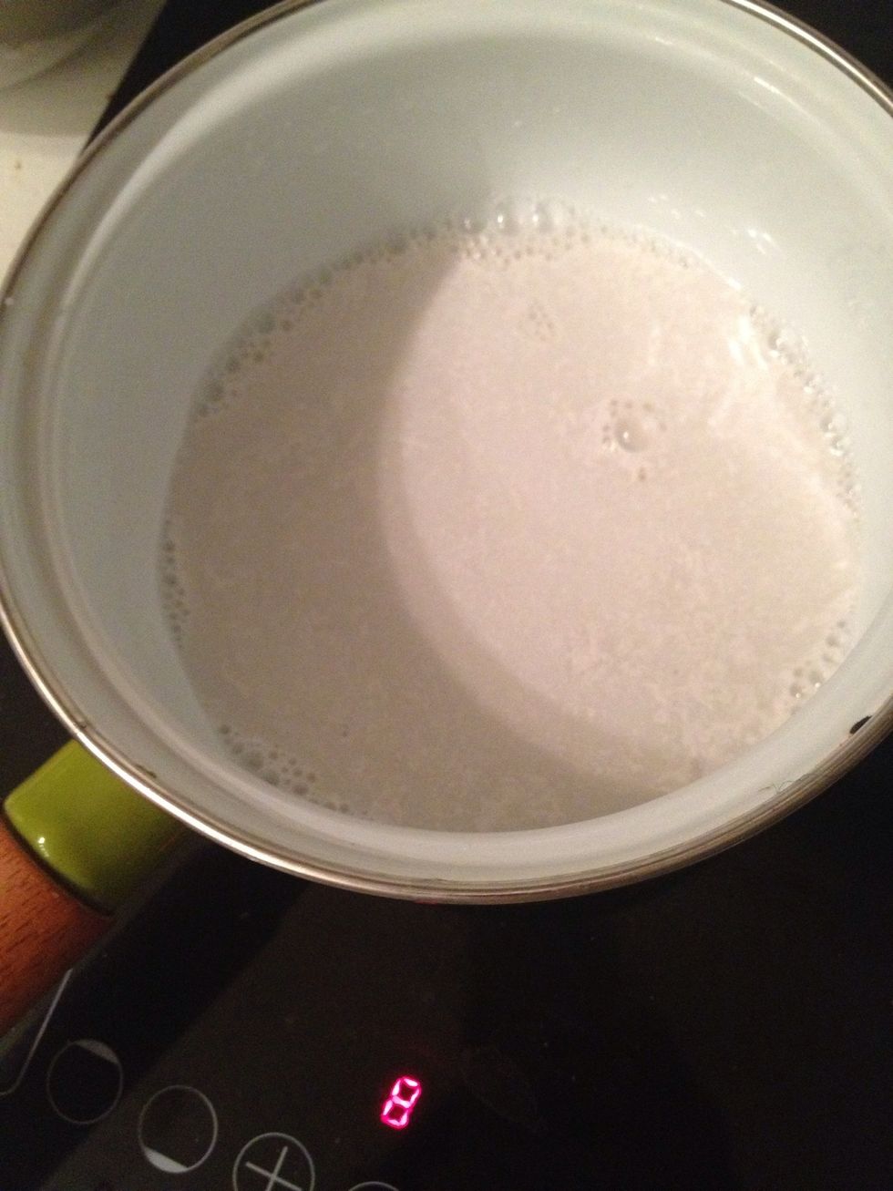 Add a bit of coconut in the pot.