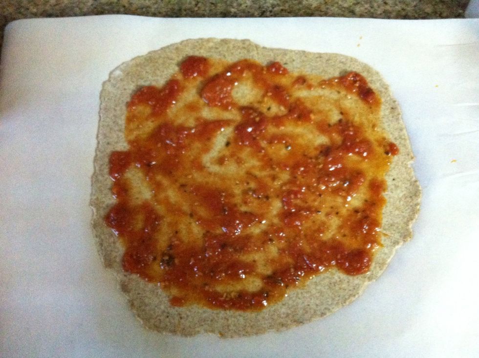 Add a bit of sauce, home made is preferred, storebought is fine...i guess!