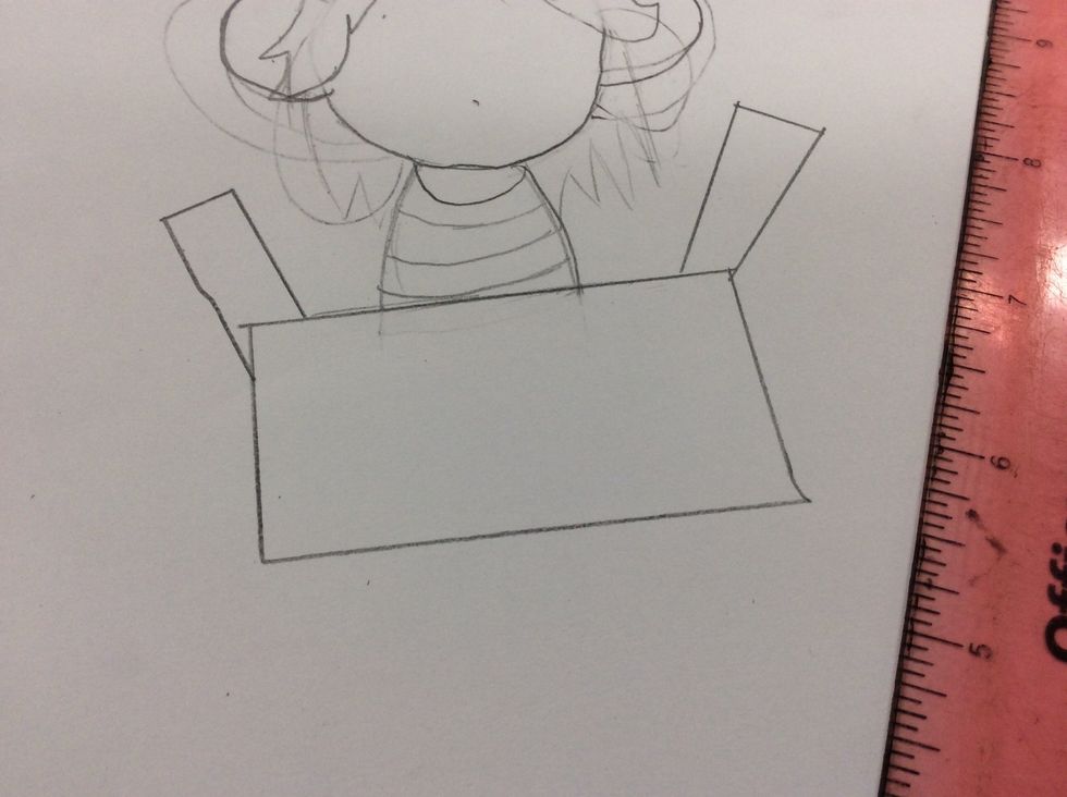 Add a box use a ruler if you want straight edges