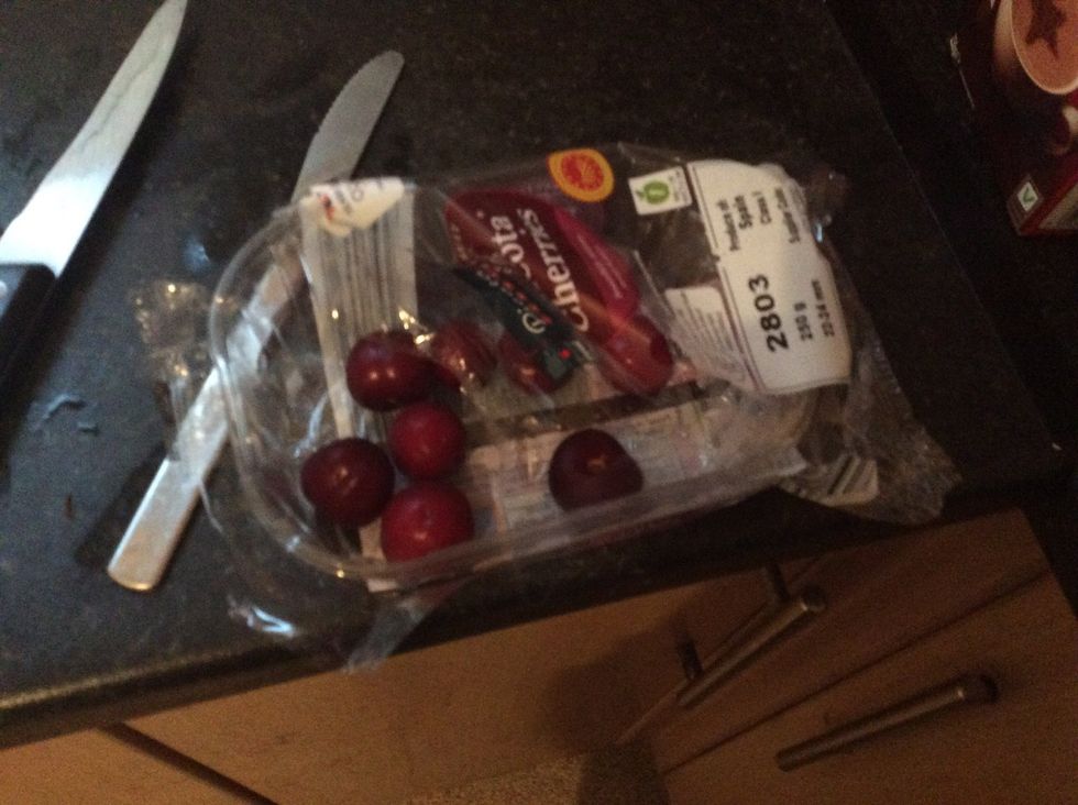 Add a cherry, Apple or a solid fruit and place it in the middle of the Nutella. You can also put sprinkles on. Then put it in the freezer for 4-6 mins. Keep it in there 2 long and it will over freeze!