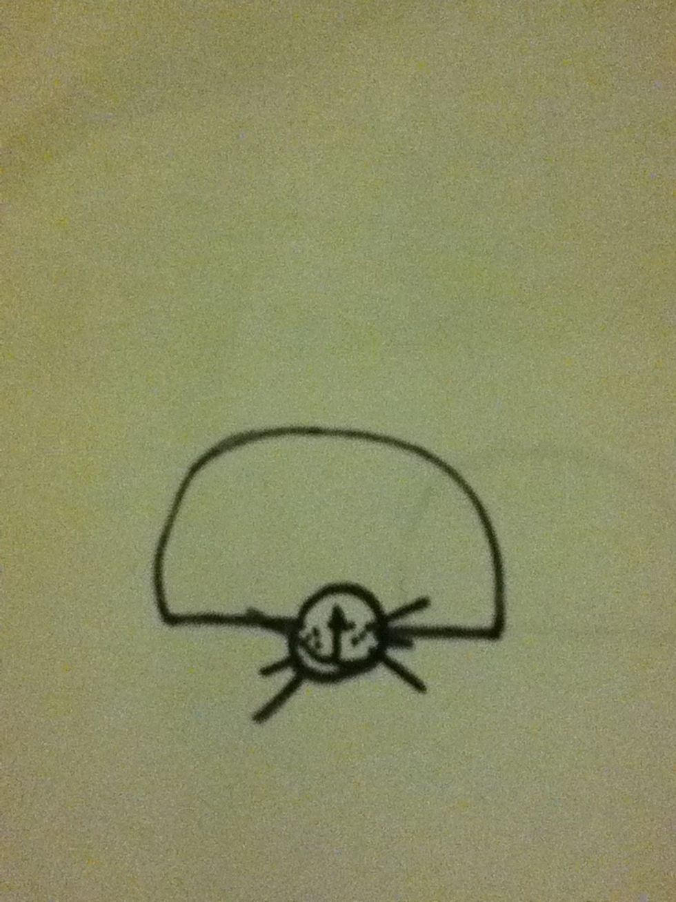 Add a circle in that space then add some details for the nose and the mouth ...