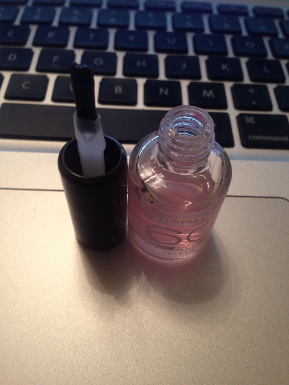 Add a clear layer of polish to secure any tiny tears \ud83d\udc85