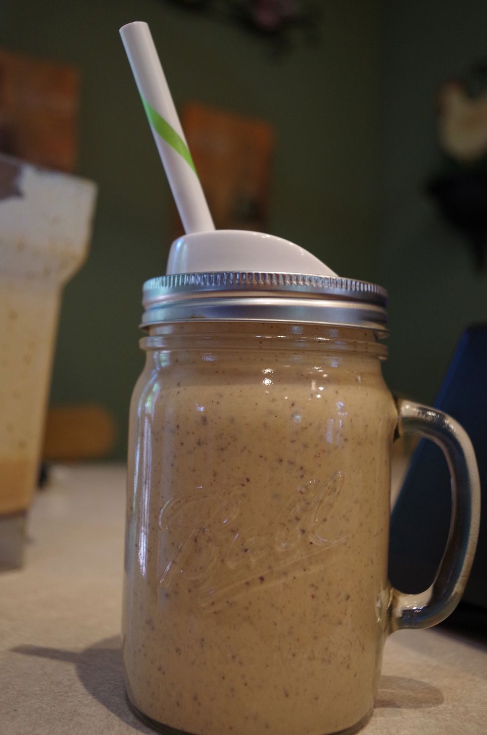 Add a cover and a straw and put your feet up while you enjoy your tasty smoothie!