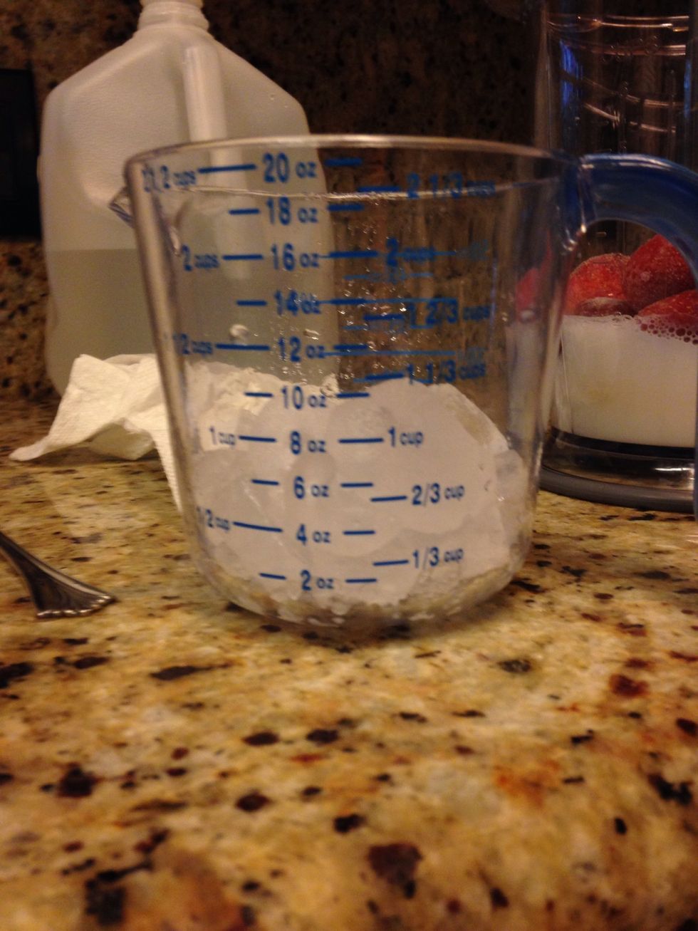 Add a cup of crushed ice