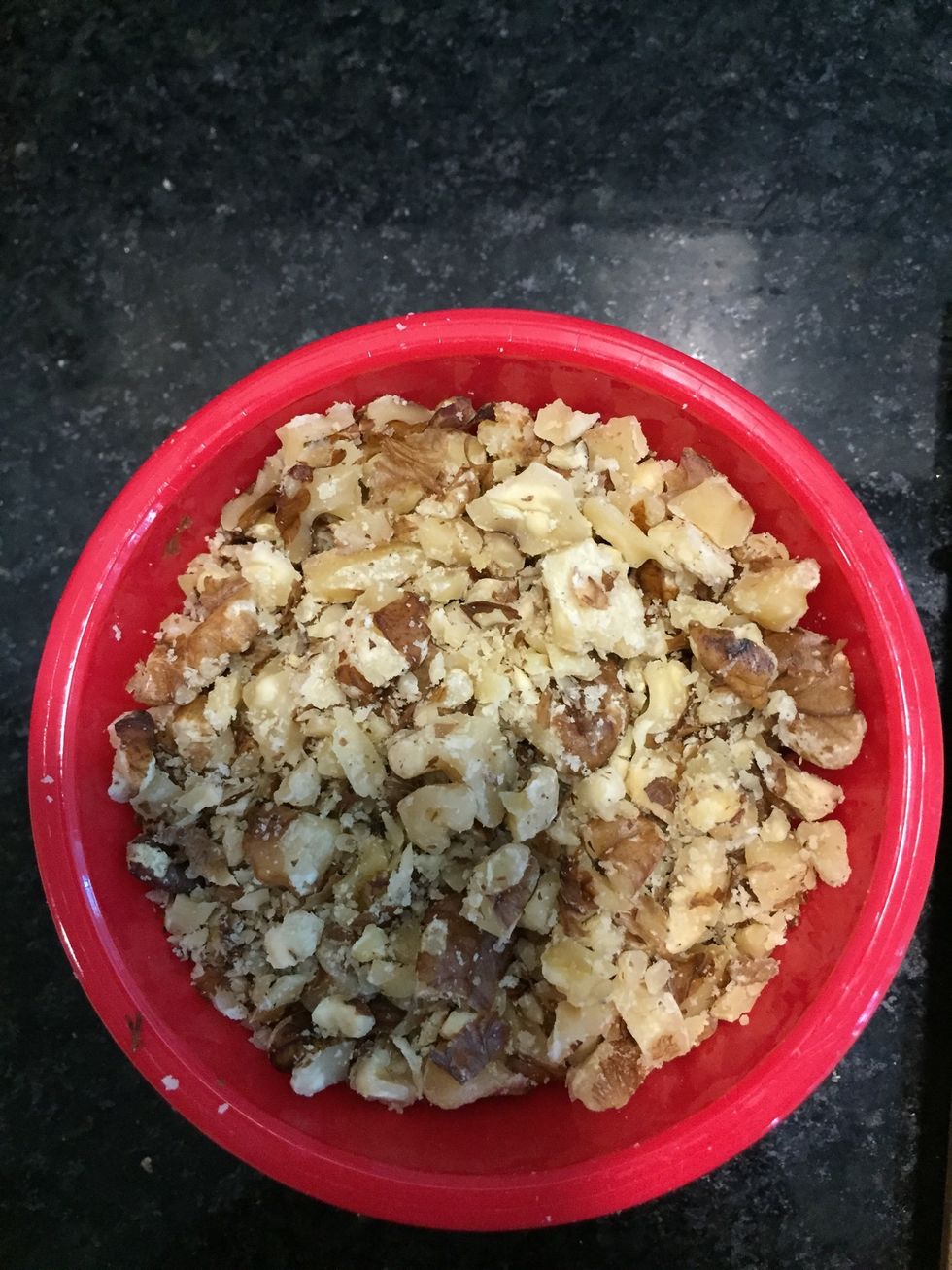 Add a cup of crushed nuts