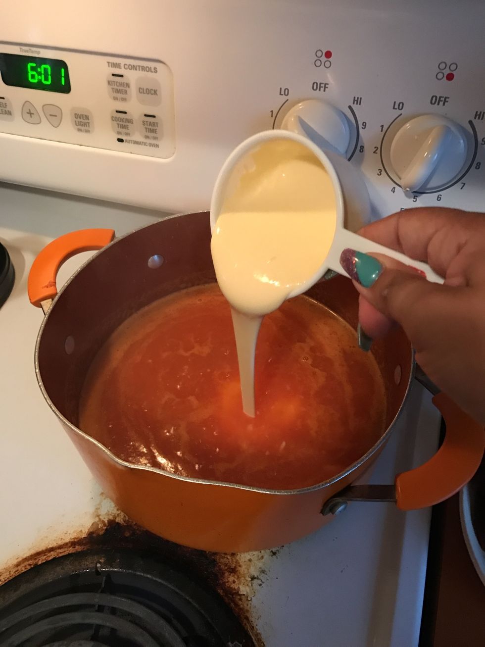 Add a cup of sour cream