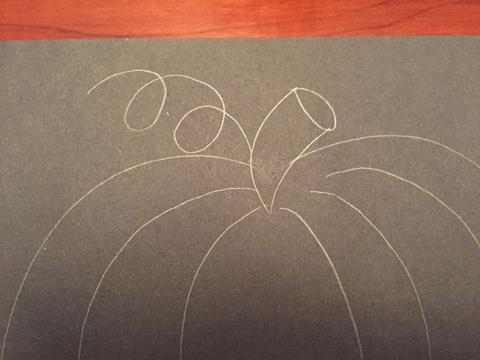 Add a curly vine by your stem.