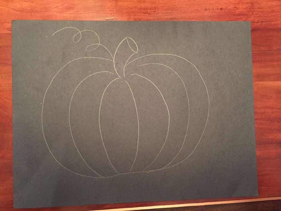 Add a curly vine near your stem.