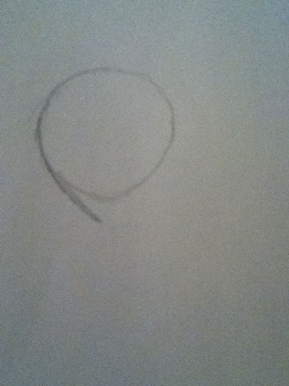 Add a curved line starting from the circle...