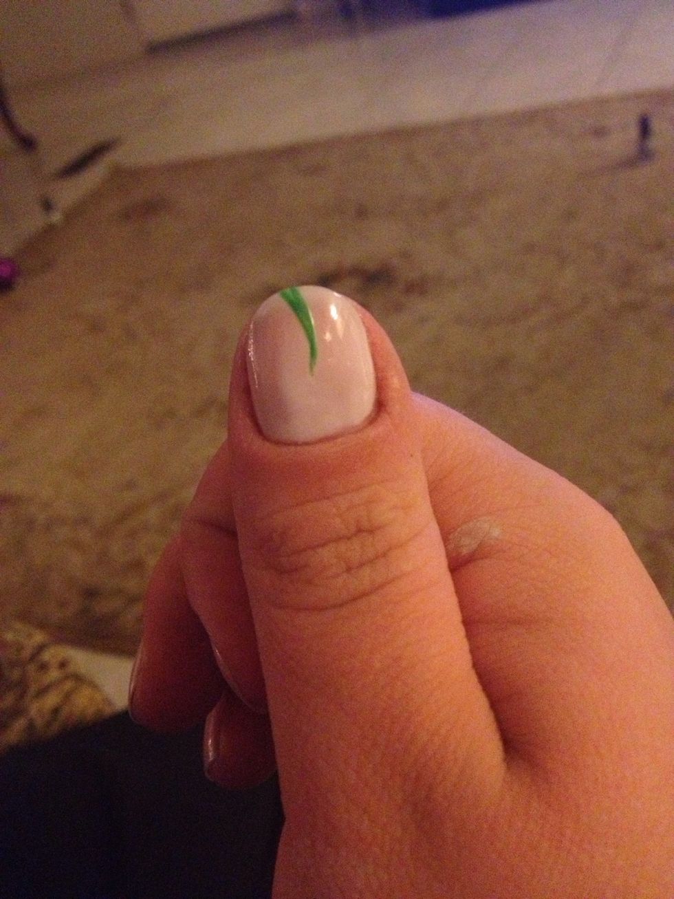 Add a curved line that is thin in the middle