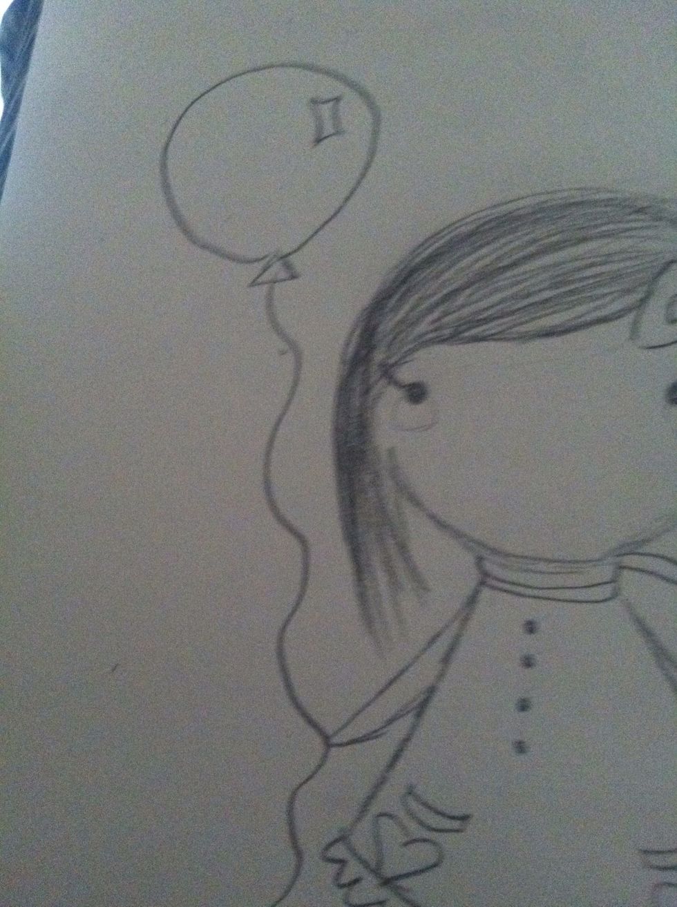 Add a cute little balloon on one arm