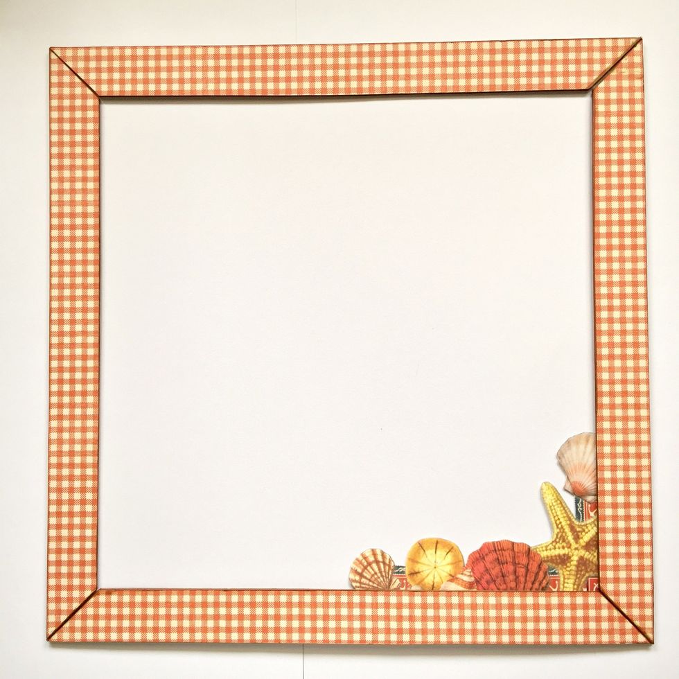 Add a cutout element gluing it on the inside of the frame.