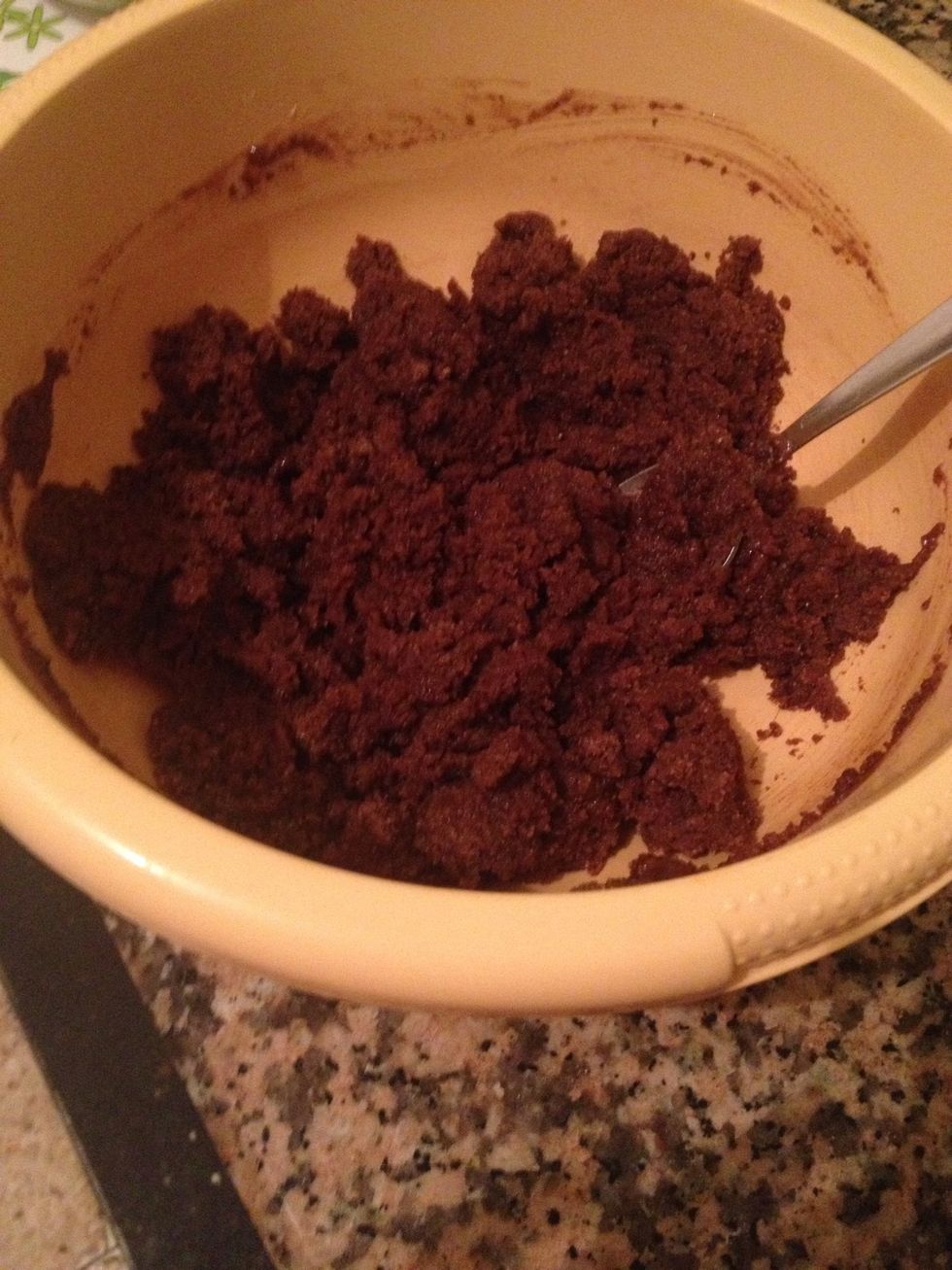 Add a dash of milk if your mixture is looking dry