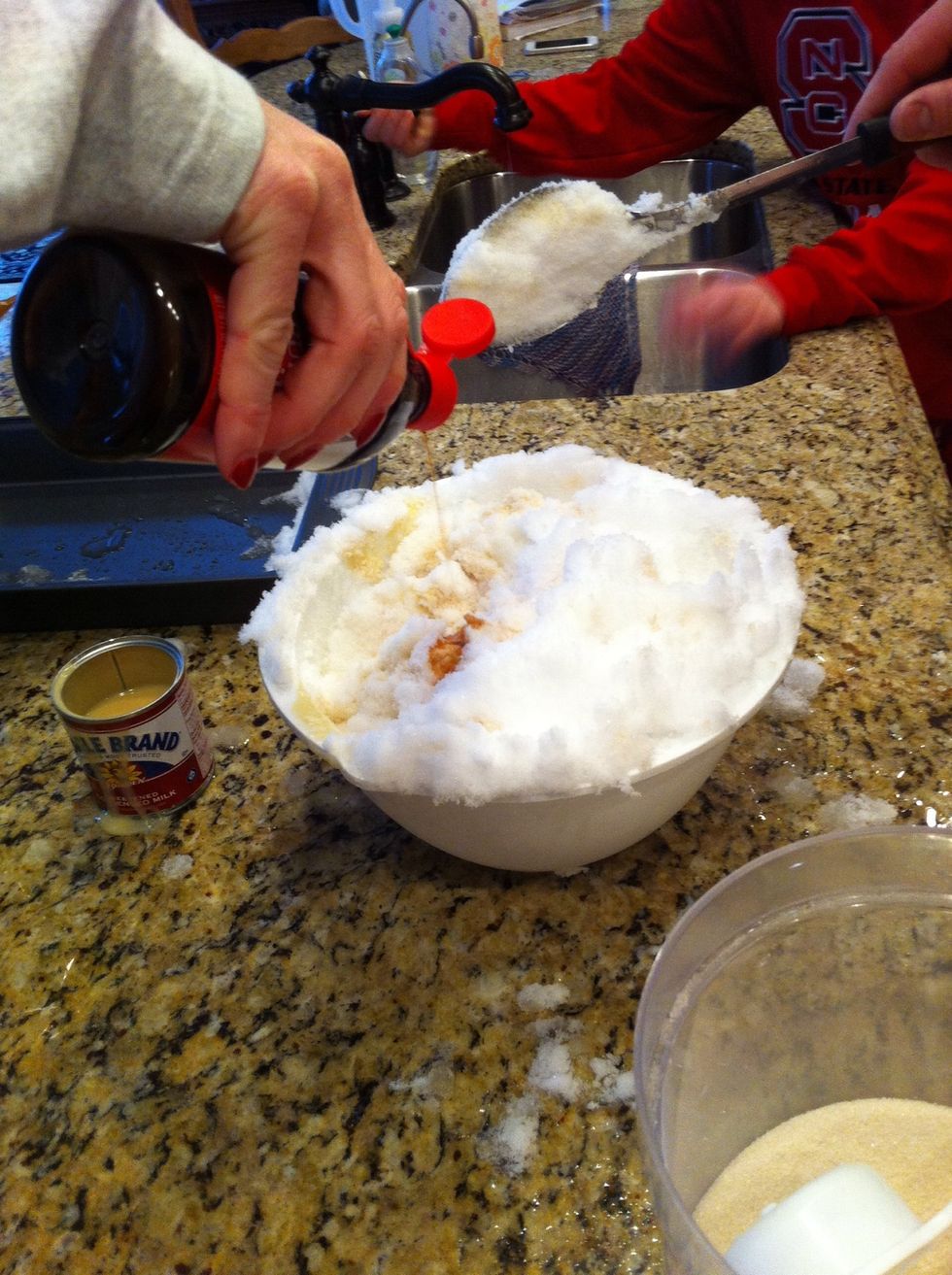 Add a dash of vanilla extract, about a tablespoon worth.