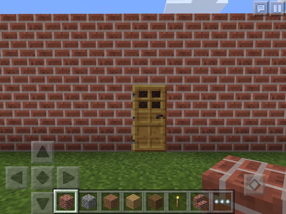 Add a door. This will be your entrance.