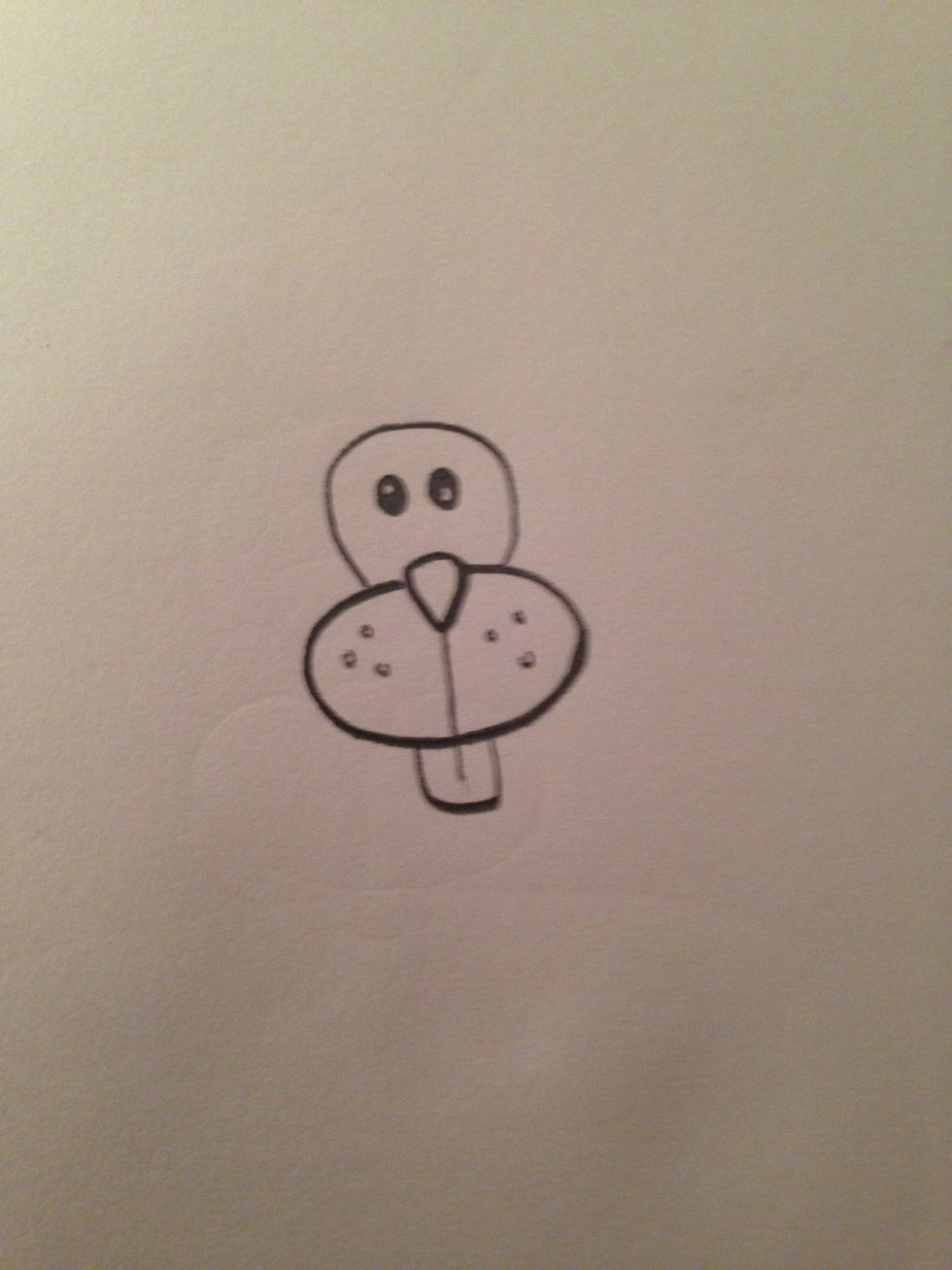 Add a face and some beedie eyes.