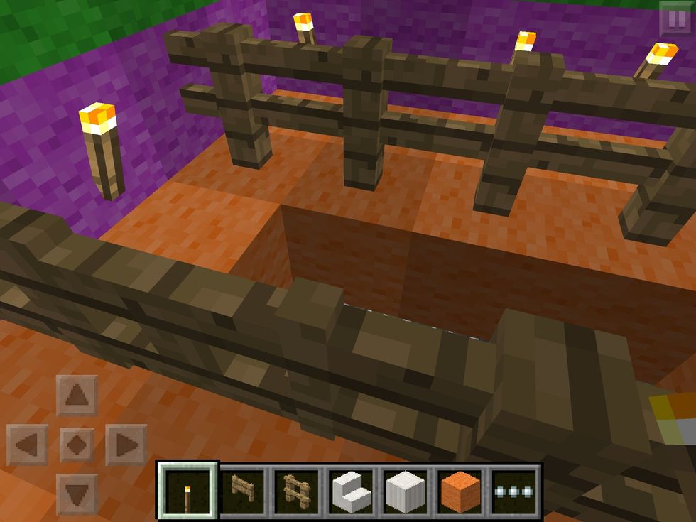 Add a fence and gate so you can't fall down