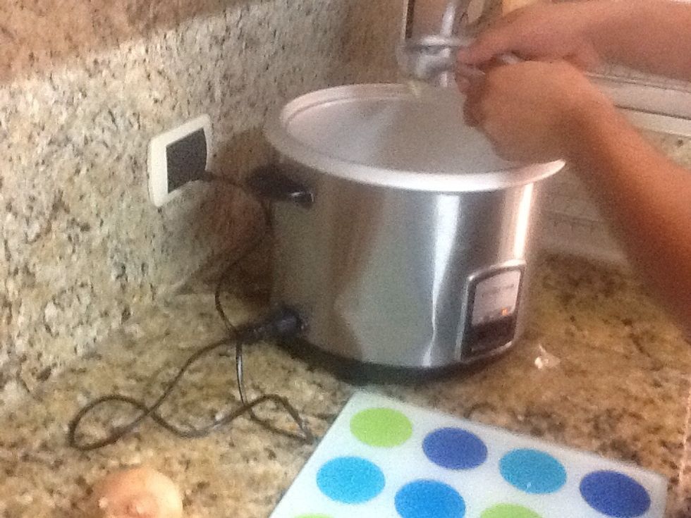 Add a few cloves of crushed garlic.