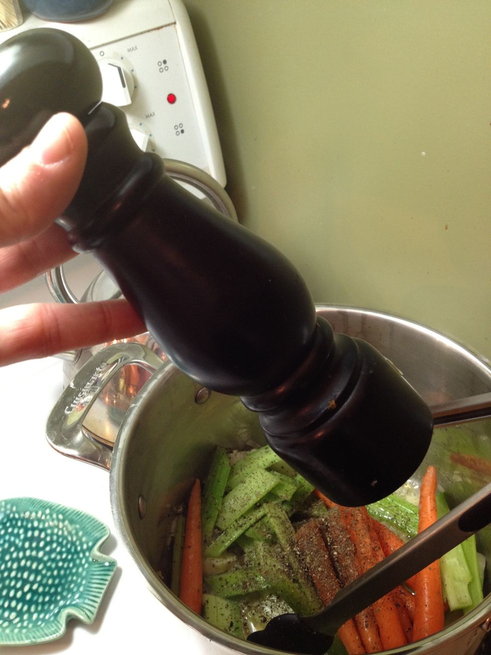 Add a few grinds of black pepper.