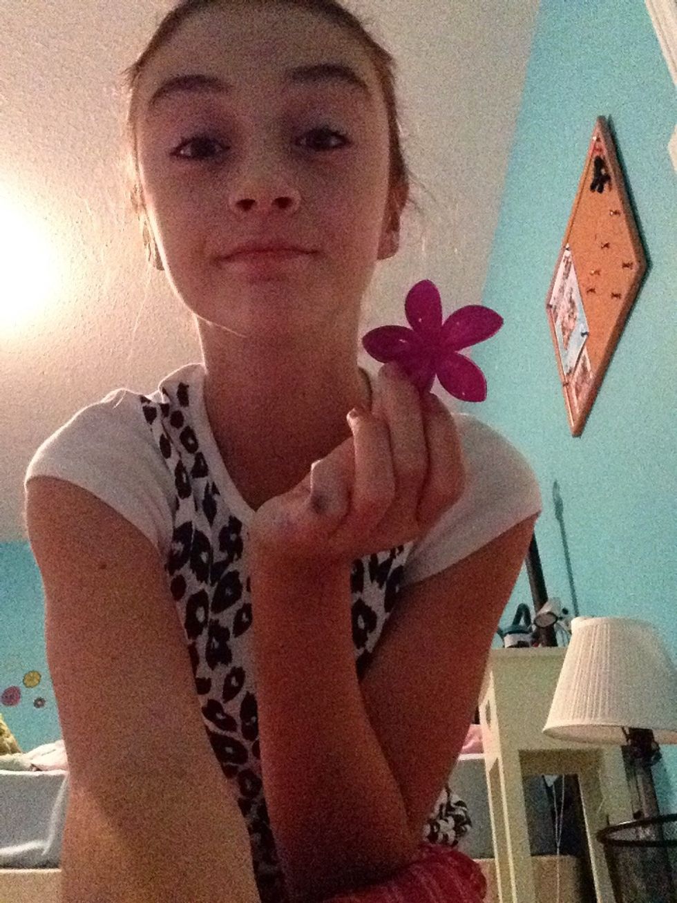 add a flower if you want