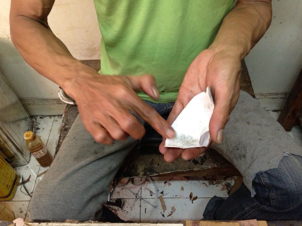 Add a glue on the rubber toe..