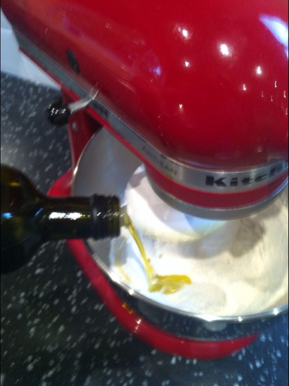 Add a glug of extra virgin olive oil