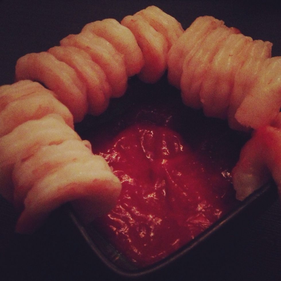 Add a good side too. Shrimp cocktail!