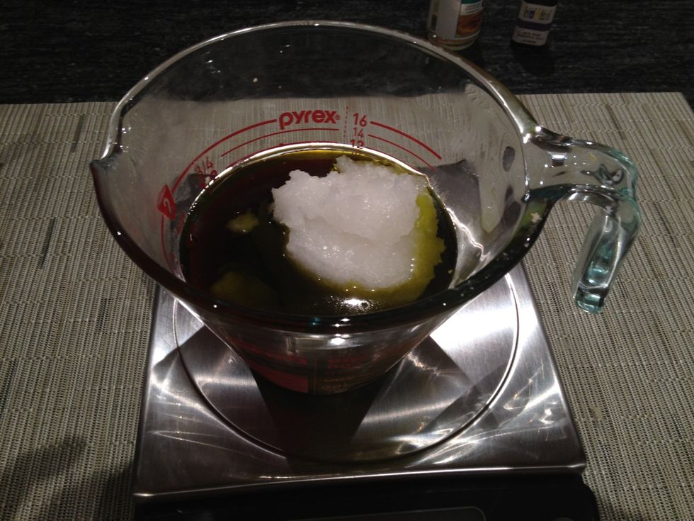 Add a half cup of organic coconut oil.