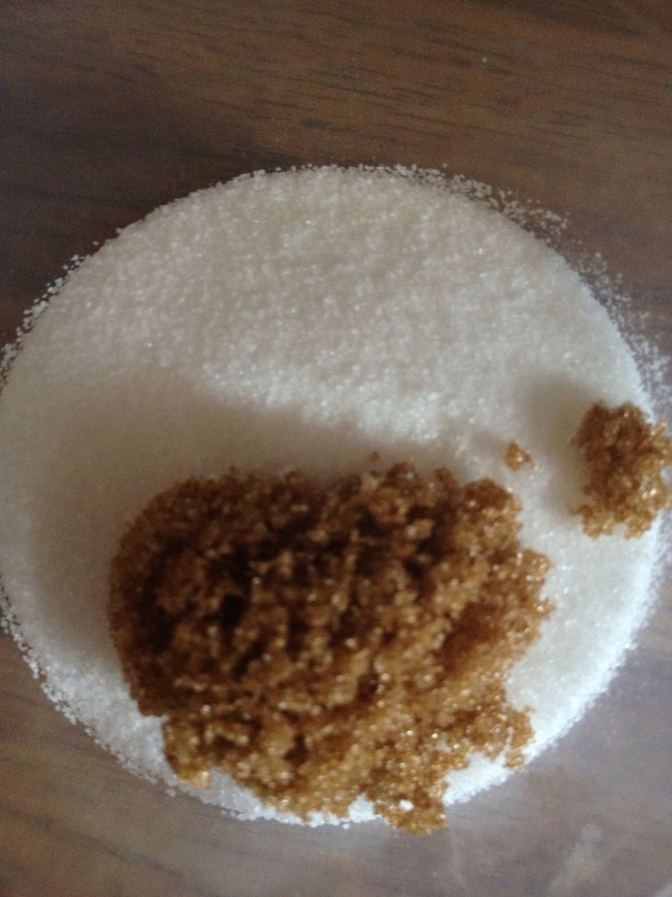 Add a half spoonful of brown sugar. This is optional, but I like to add it for extra nutrients!