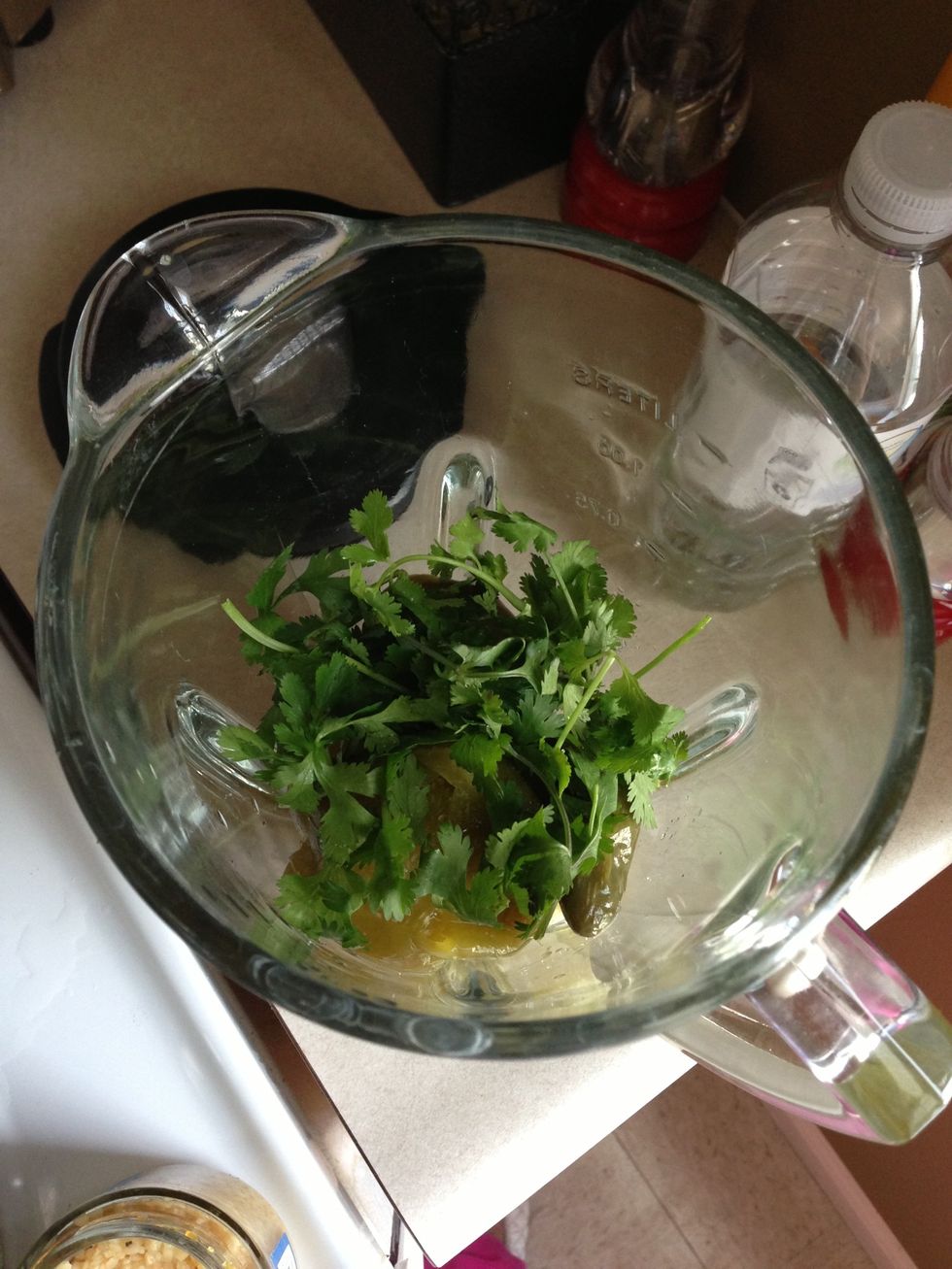 Add a handful of cilantro