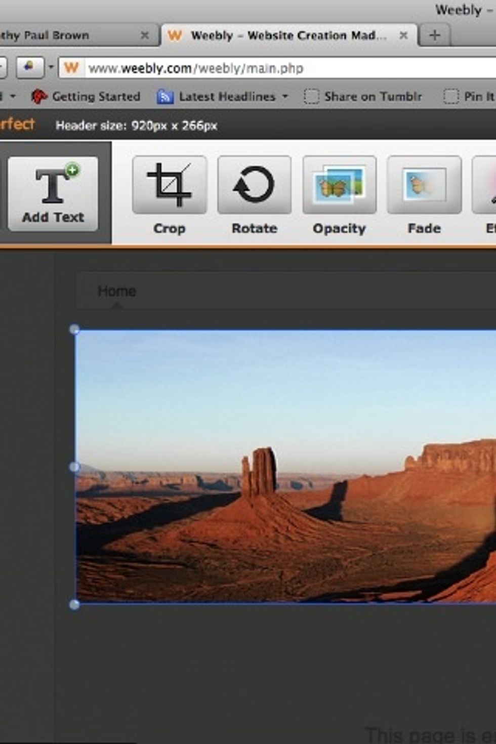 Add a header image.