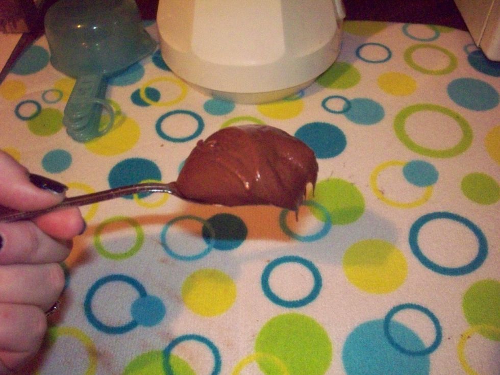 Add a huge dollop of Nutella, about a tablespoon to a tablespoon and a half!