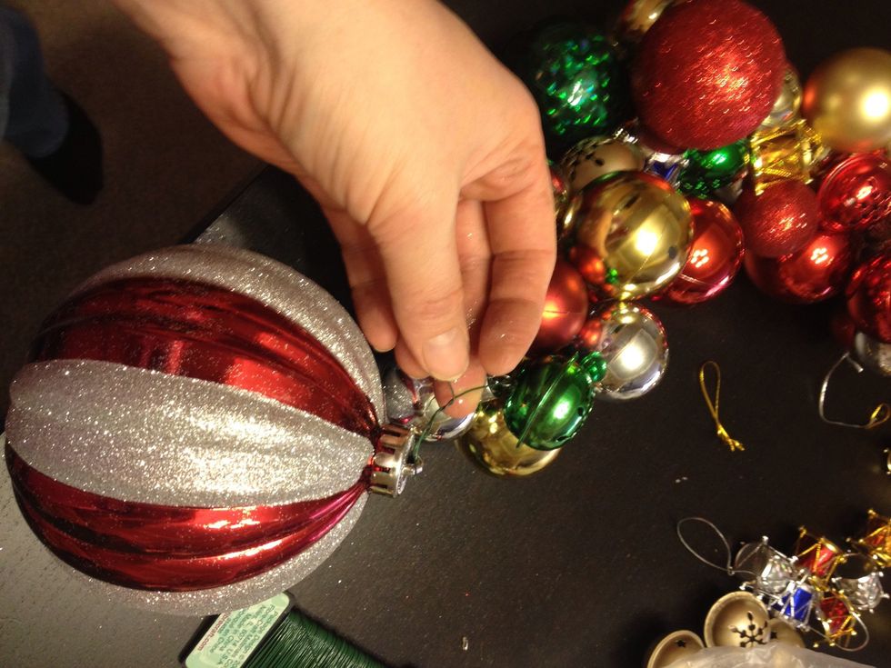 Add a large ornament  to the end