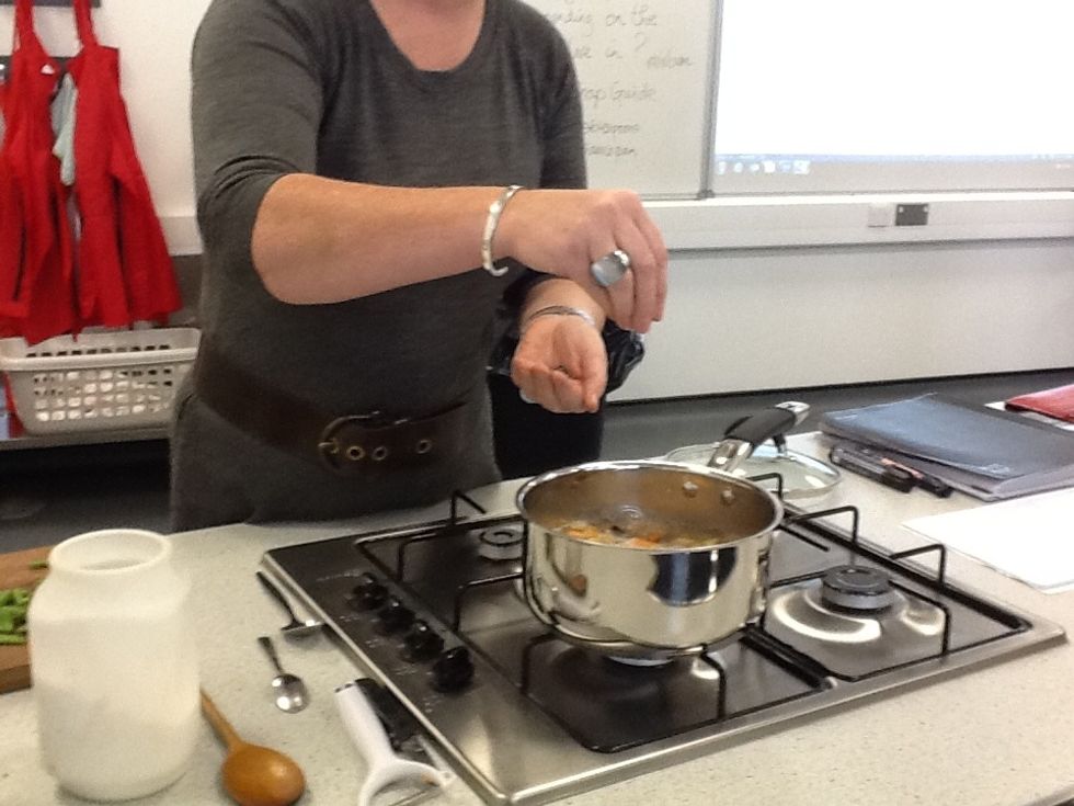 Add a large pinch of black pepper.