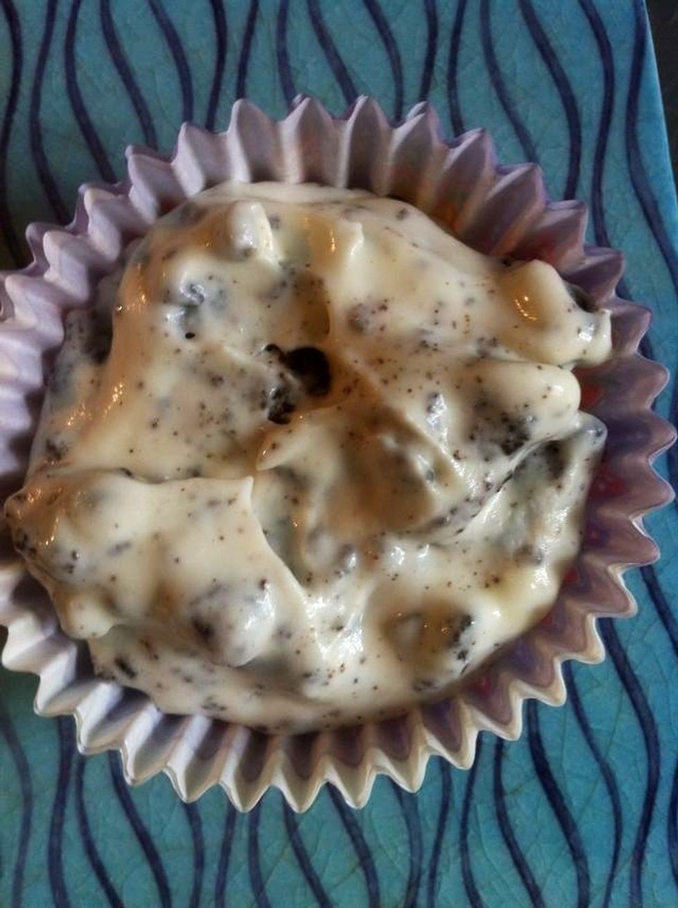 Add a layer of cream cheese filling