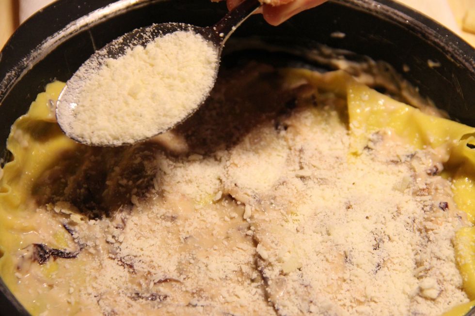 Add a layer of parmesan cheese