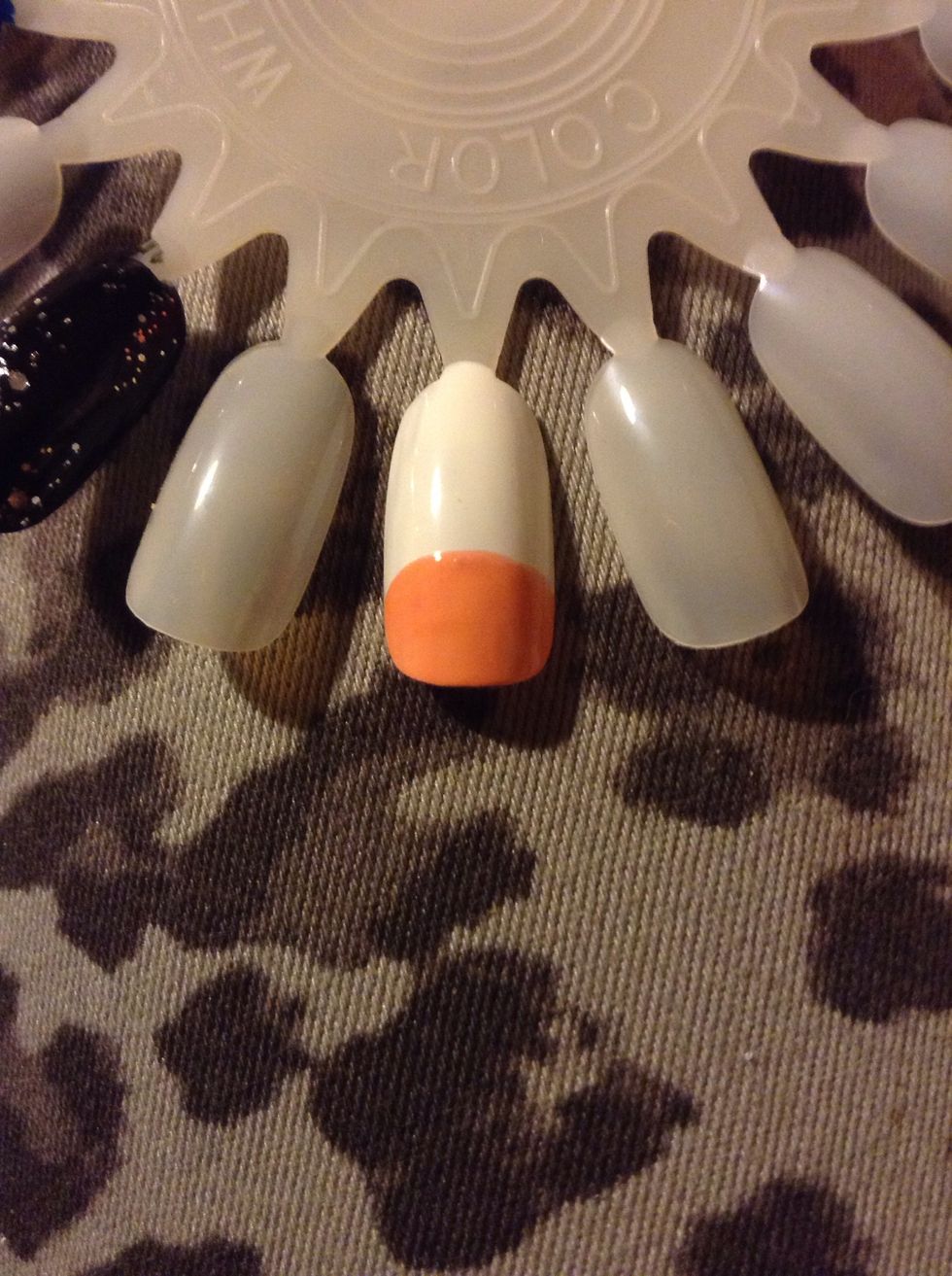 Add a light pink half circle to the very tip, this will be the cow's nose