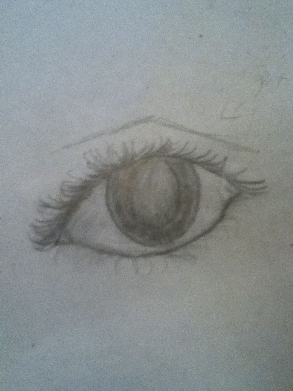 Add a line to signify the eyebrow.