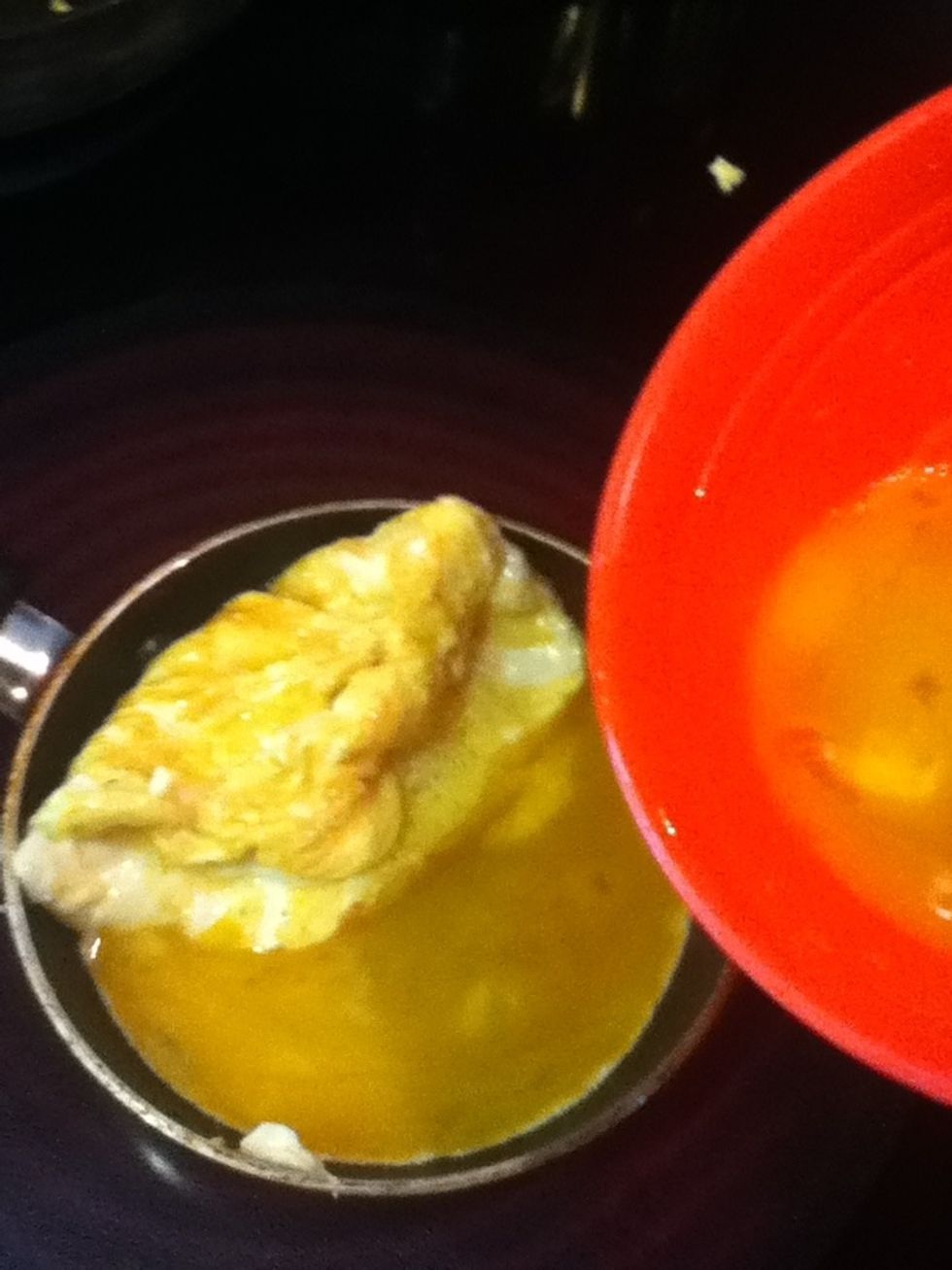 Add a little bit more egg