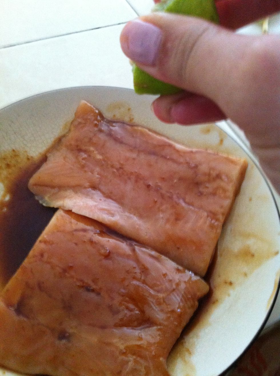 Add  a little bit of lemon and salt