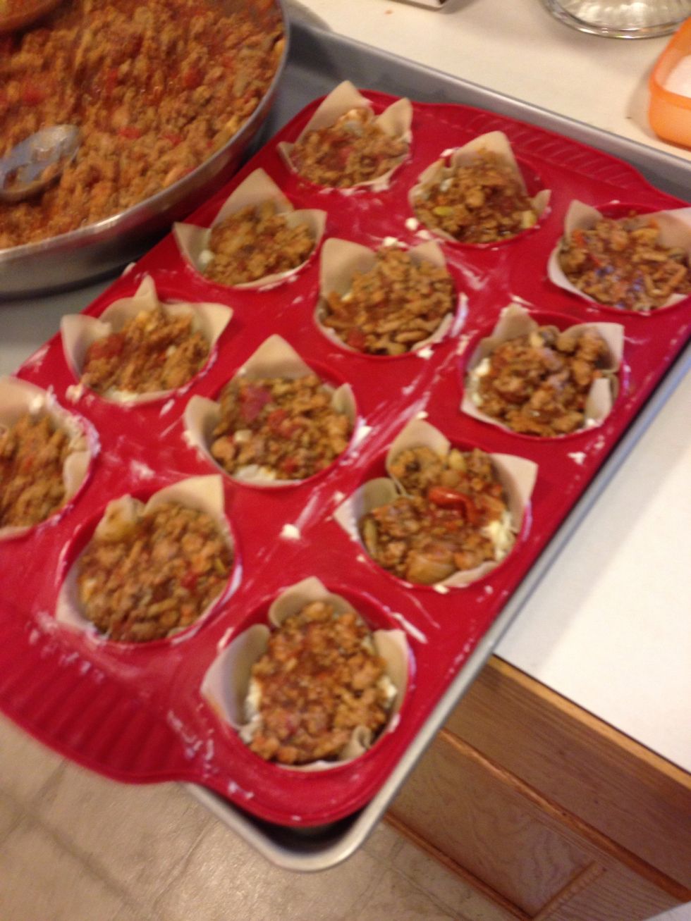 Add a little bit of meat on top