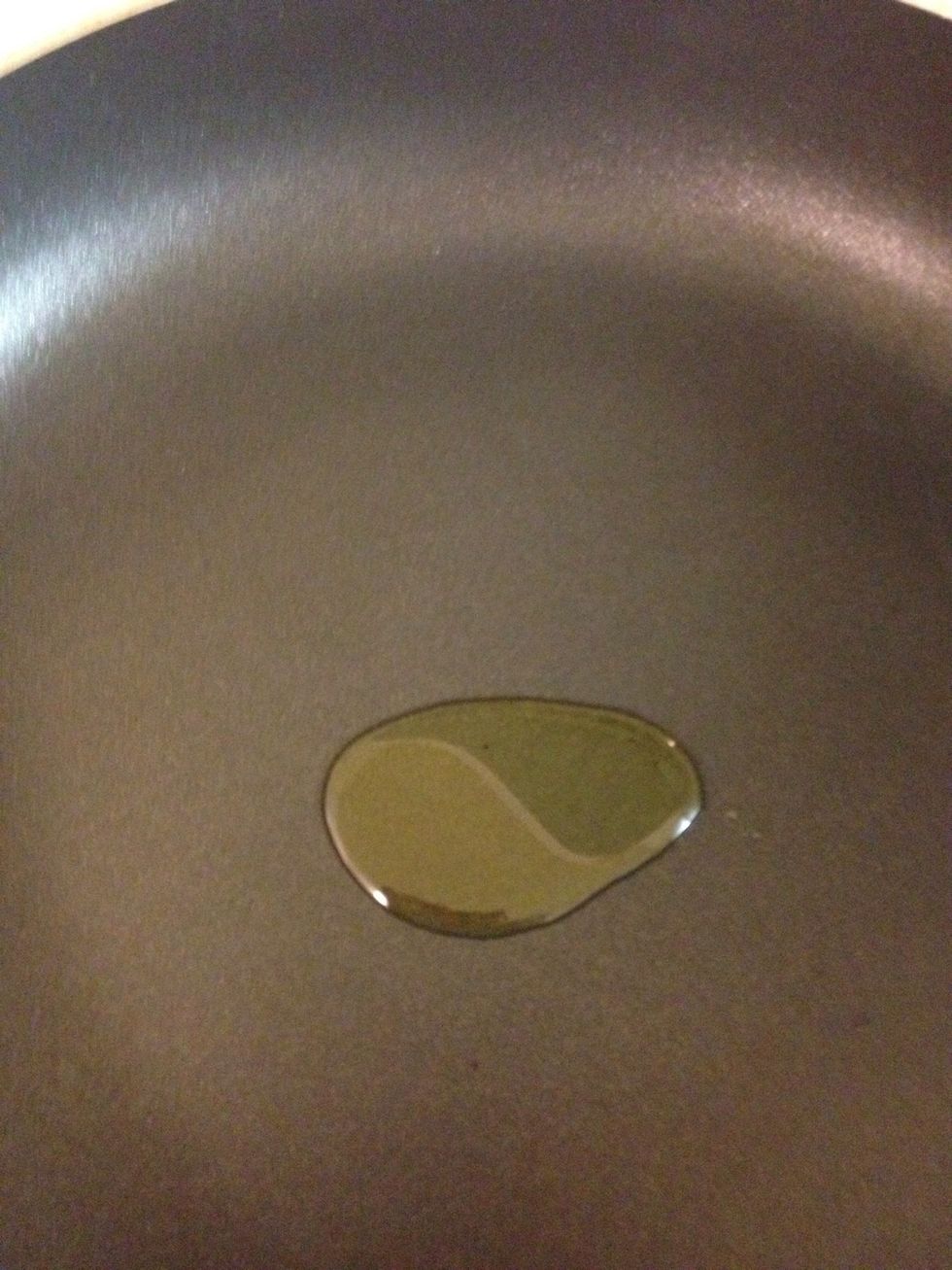 Add a little bit of olive oil to pan.