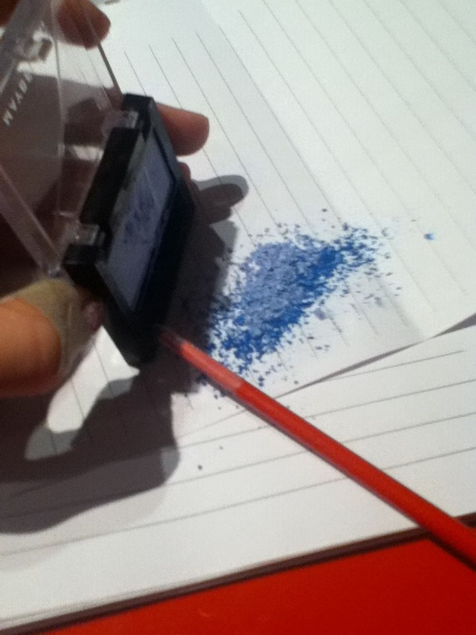 Add a little bit of the other eyeshadow.